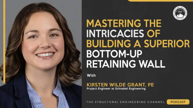 Bottom-Up Retaining Wall